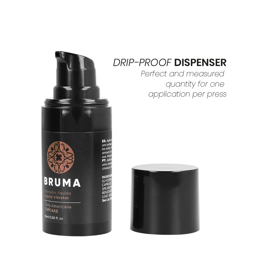 BRUMA - VIBRATORE LIQUIDO ULTRA SCORREVOLE CUPCAKE 15 ML